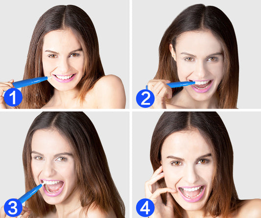 Jak używać długopis wybielający BRIGHT WHITE Whitening Pen